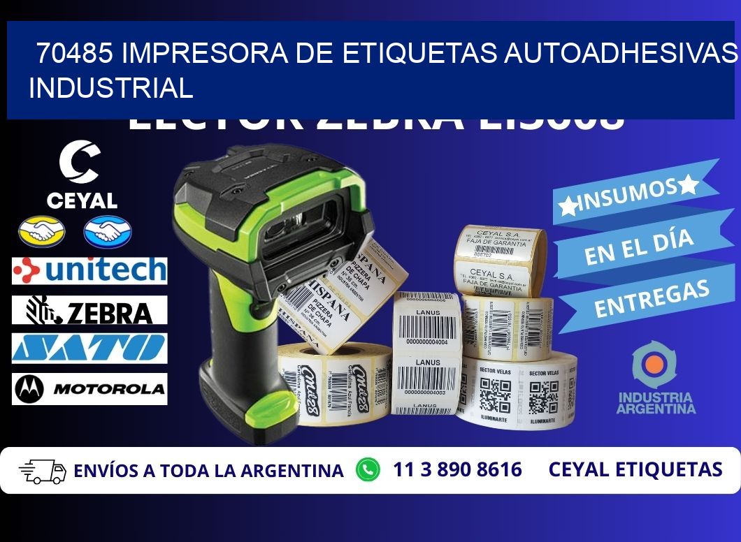 70485 Impresora de etiquetas autoadhesivas industrial