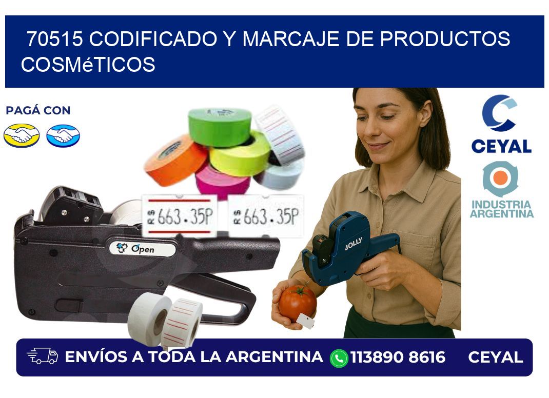 70515 codificado y marcaje de productos cosméticos
