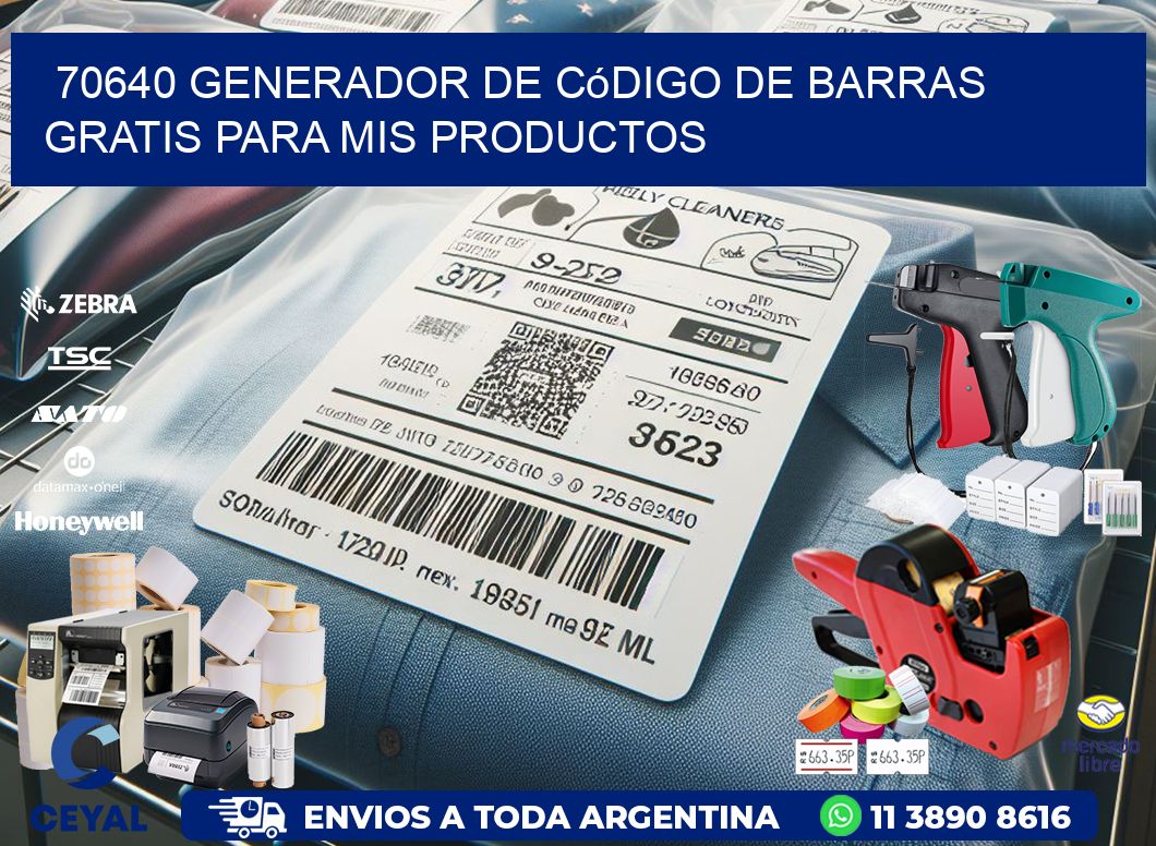 70640 Generador de código de barras gratis para mis productos