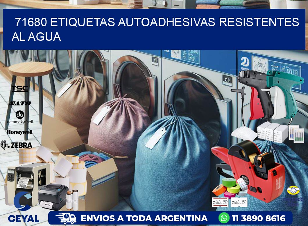 71680 etiquetas autoadhesivas resistentes al agua