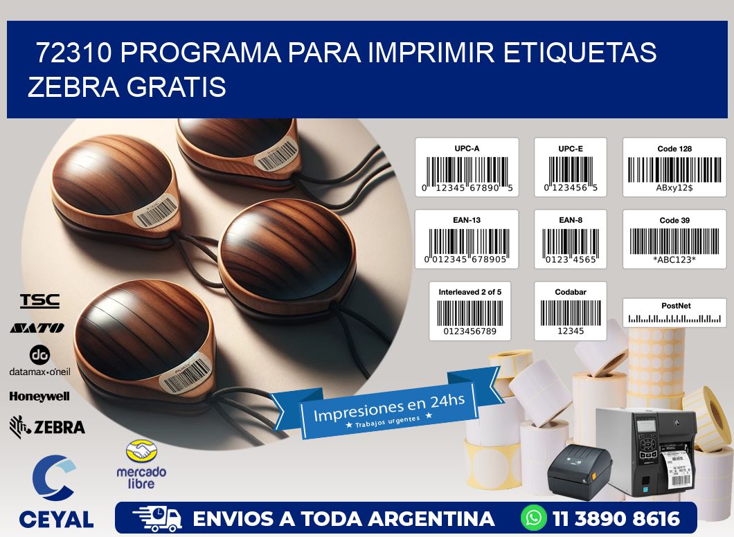 72310 Programa para imprimir etiquetas Zebra gratis