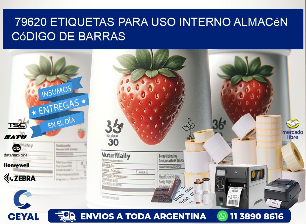 79620 etiquetas para uso interno almacén código de barras