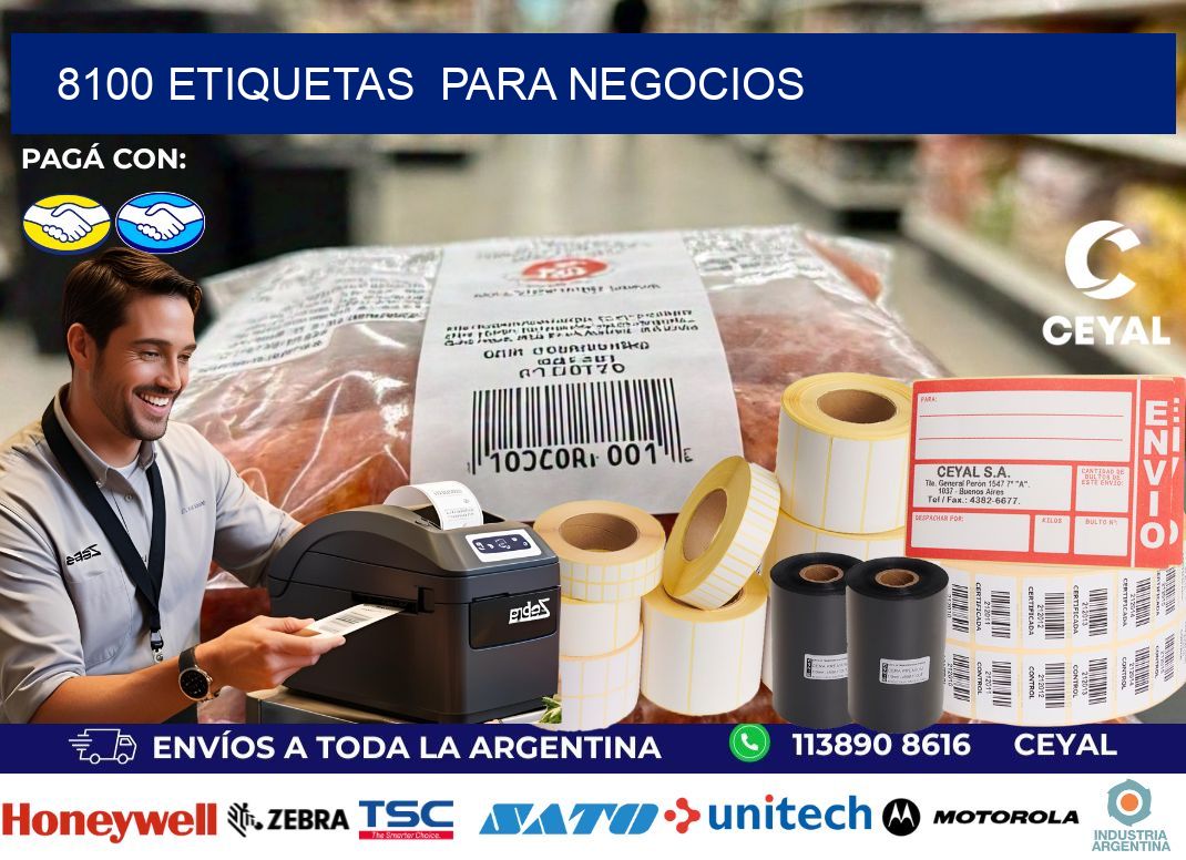 8100 etiquetas  para negocios