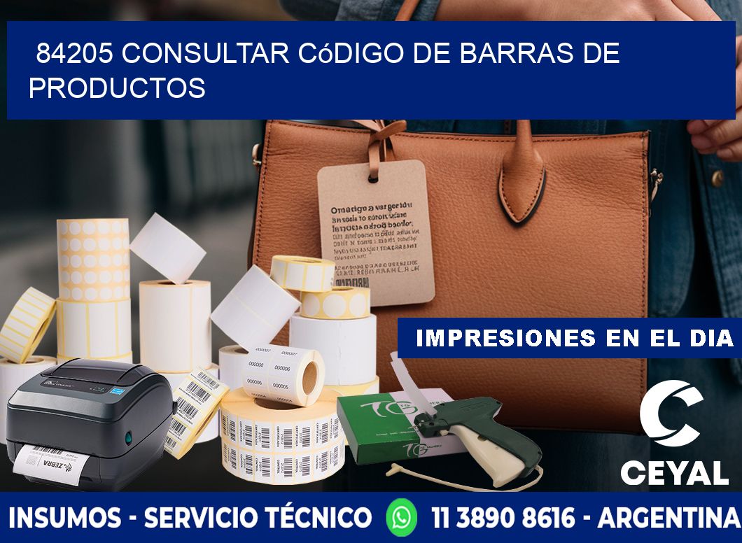 84205 Consultar código de barras de productos