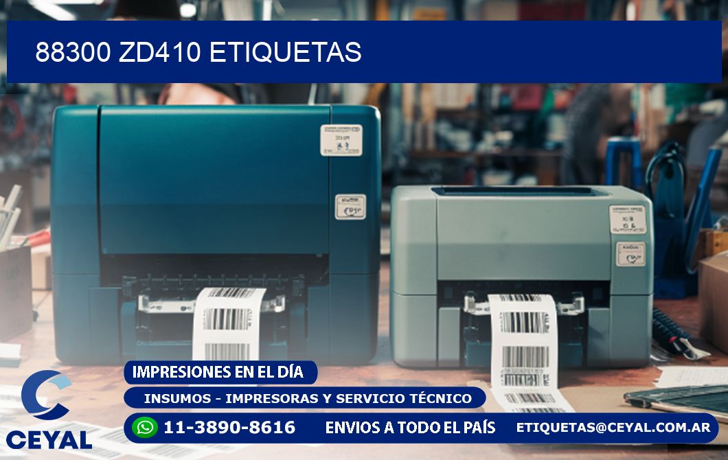 88300 ZD410 etiquetas