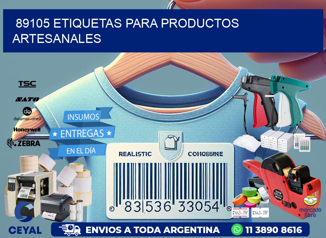 89105 Etiquetas para productos artesanales