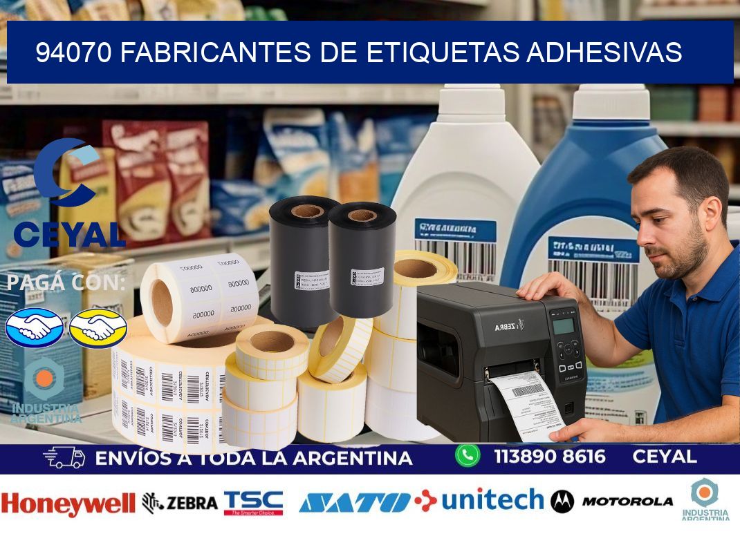 94070 Fabricantes de etiquetas adhesivas