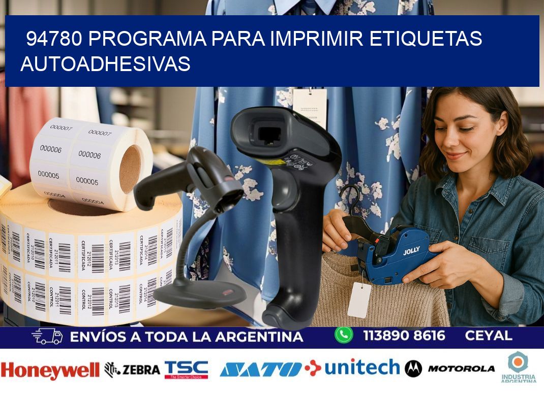 94780 Programa para imprimir etiquetas autoadhesivas