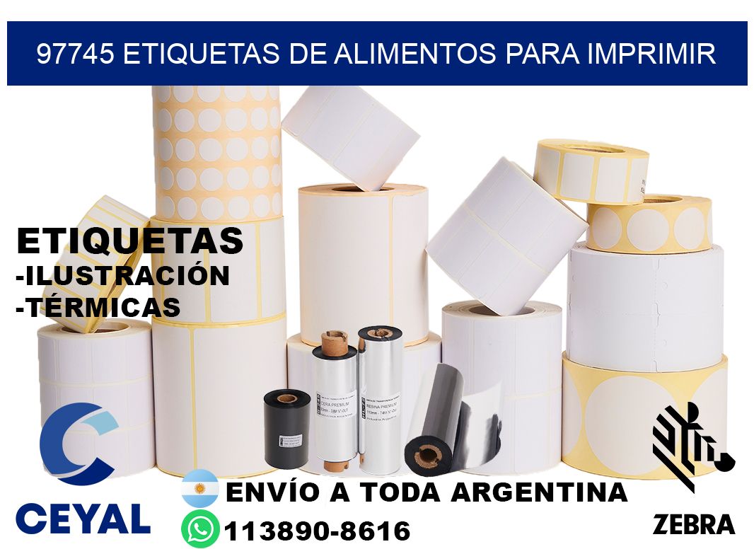 97745 Etiquetas de alimentos para imprimir