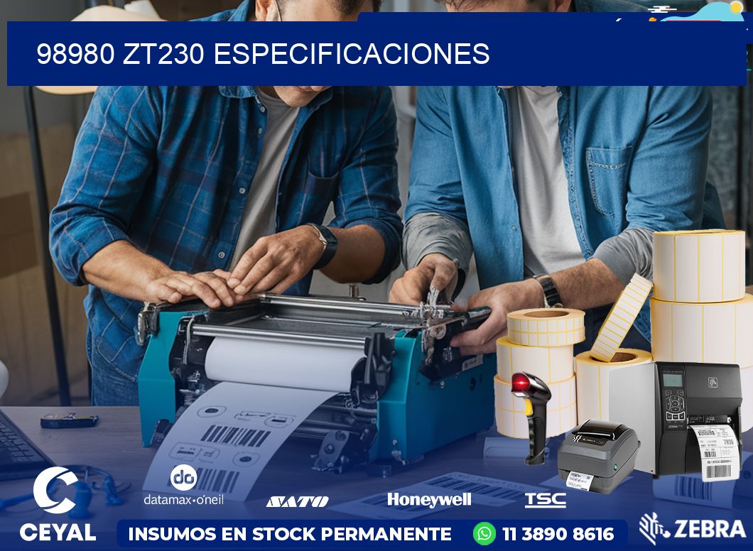98980 ZT230 especificaciones