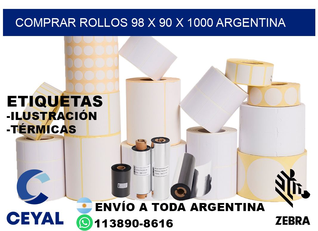 Comprar Rollos 98 x 90 x 1000 argentina