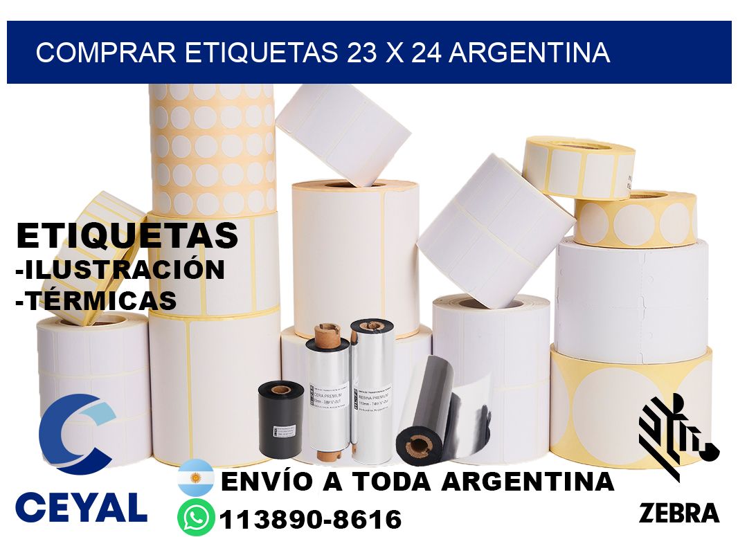 Comprar etiquetas 23 x 24 argentina
