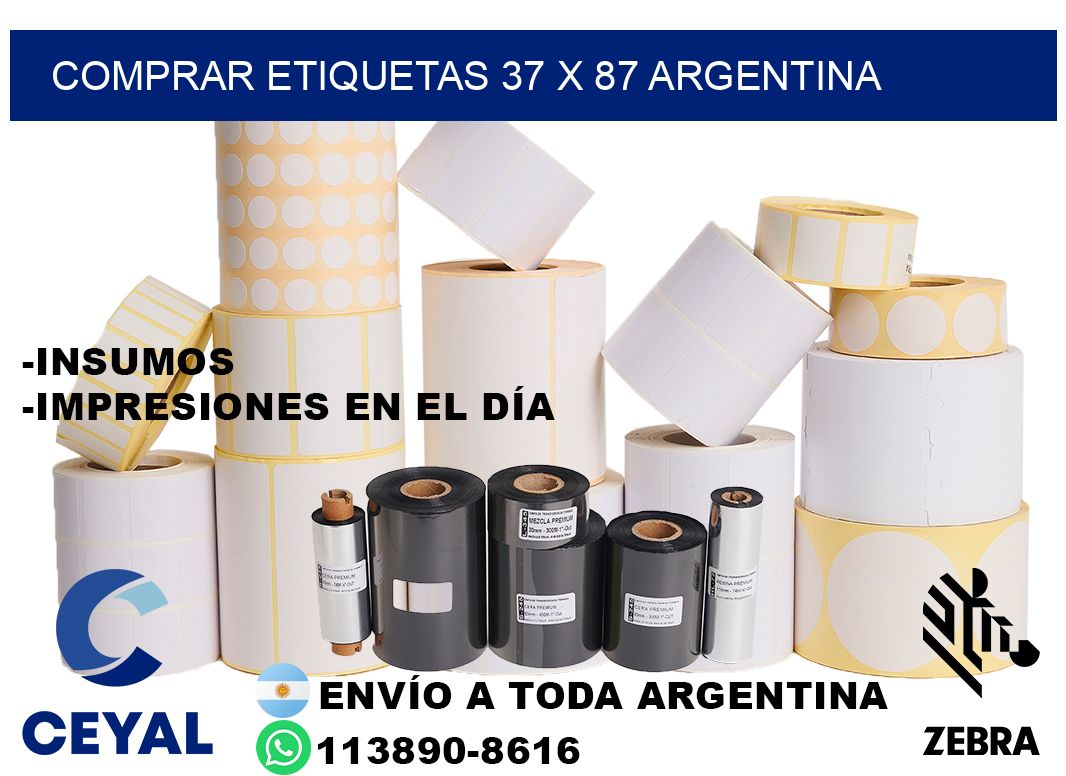 Comprar etiquetas 37 x 87 argentina
