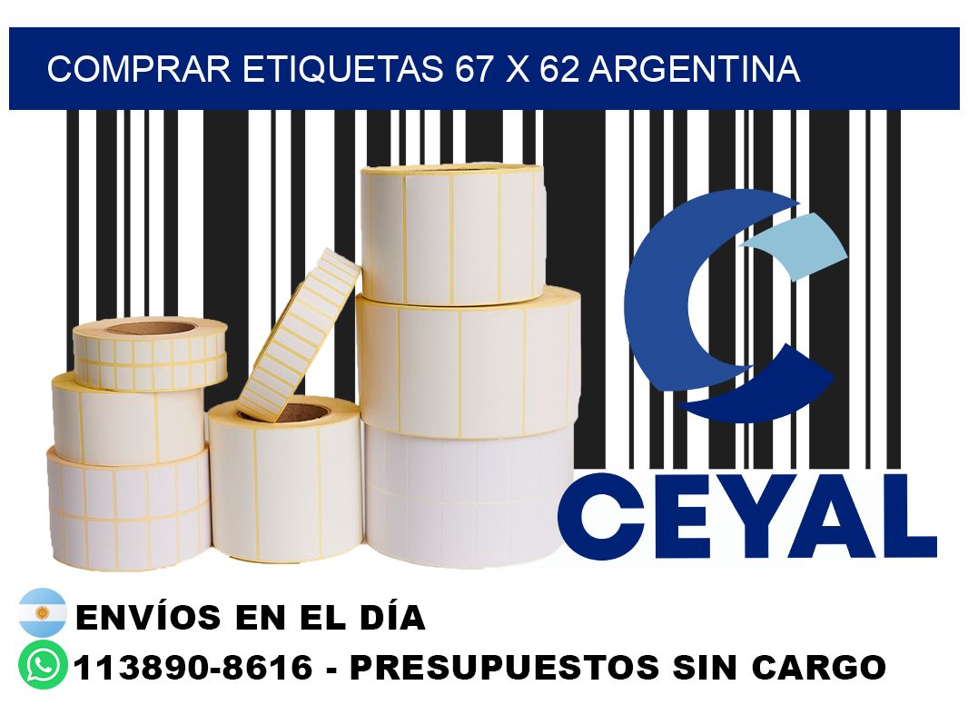 Comprar etiquetas 67 x 62 argentina