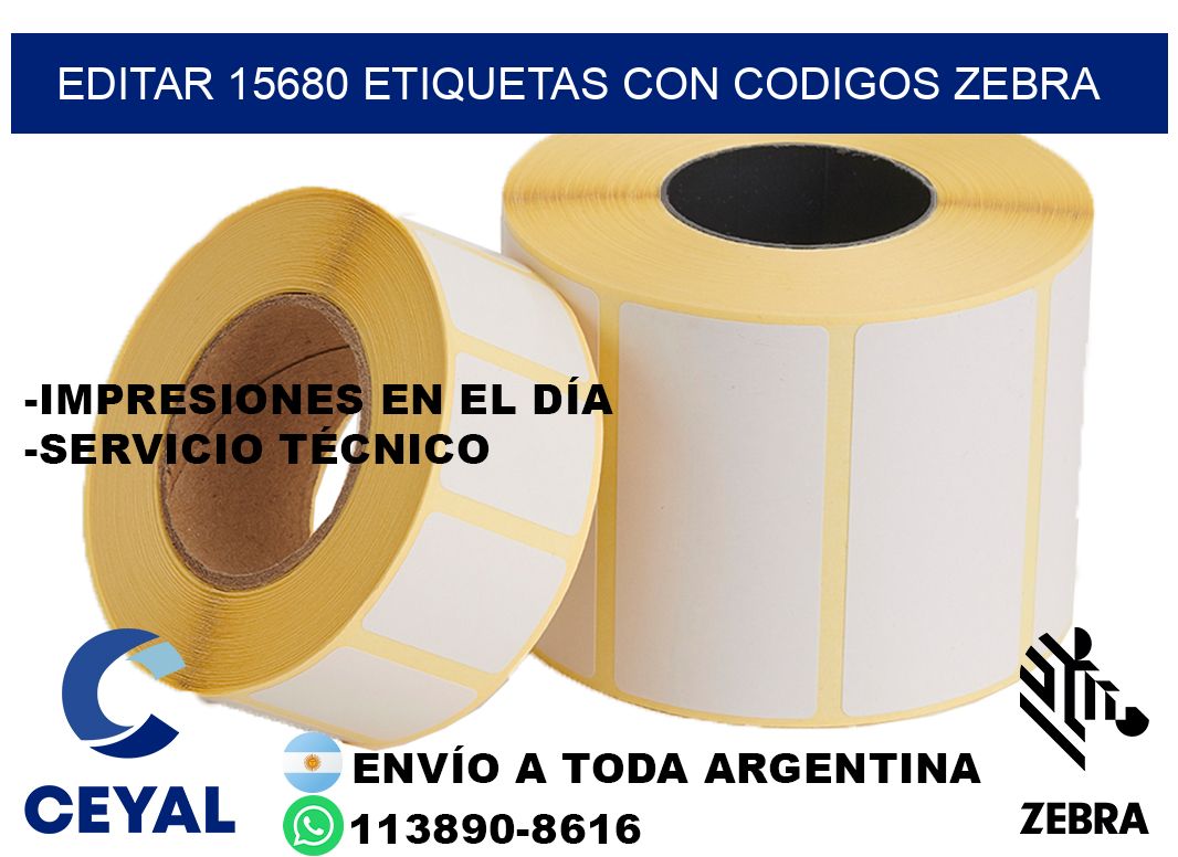 EDITAR 15680 ETIQUETAS CON CODIGOS ZEBRA