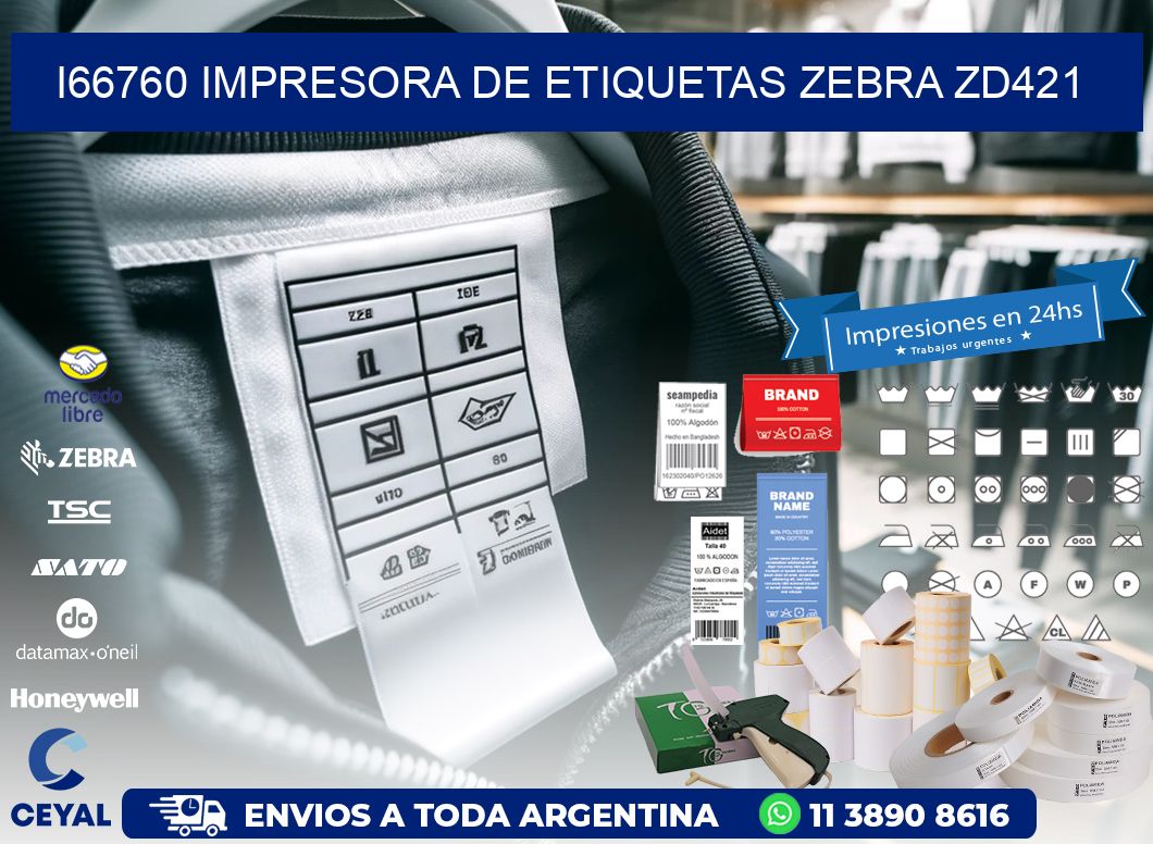 I66760 impresora de etiquetas Zebra ZD421