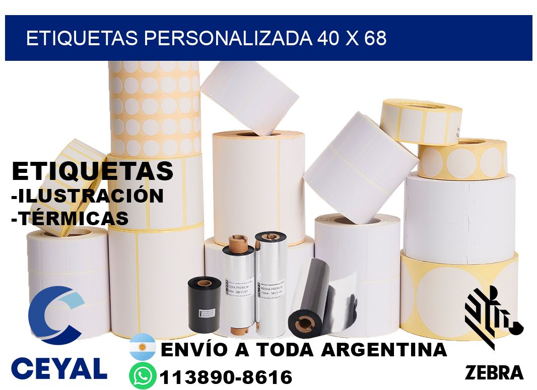 etiquetas personalizada 40 x 68