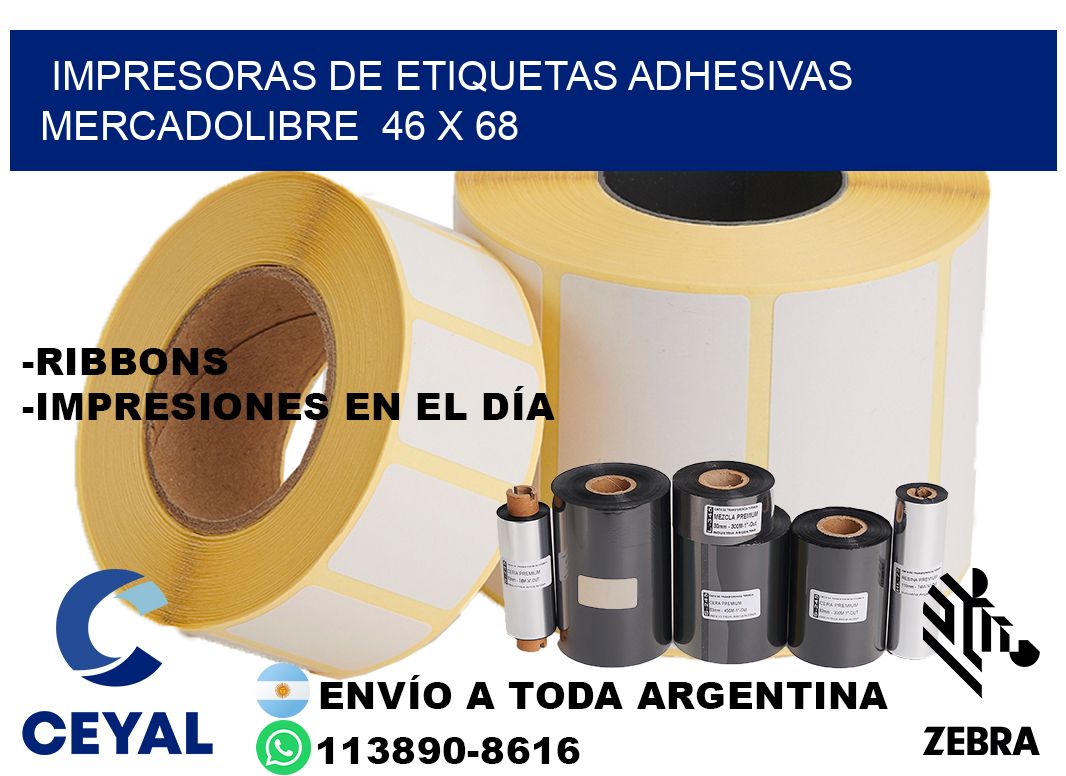 impresoras de etiquetas adhesivas mercadolibre  46 x 68