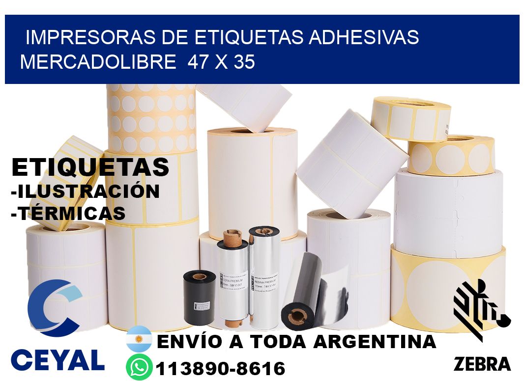 impresoras de etiquetas adhesivas mercadolibre  47 x 35