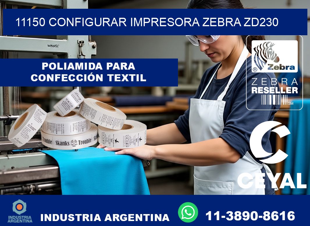11150 configurar impresora zebra zd230