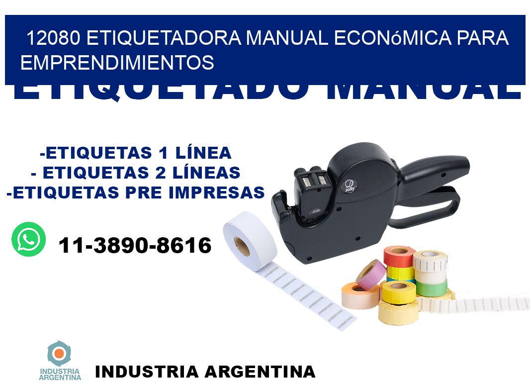 12080 etiquetadora manual económica para emprendimientos
