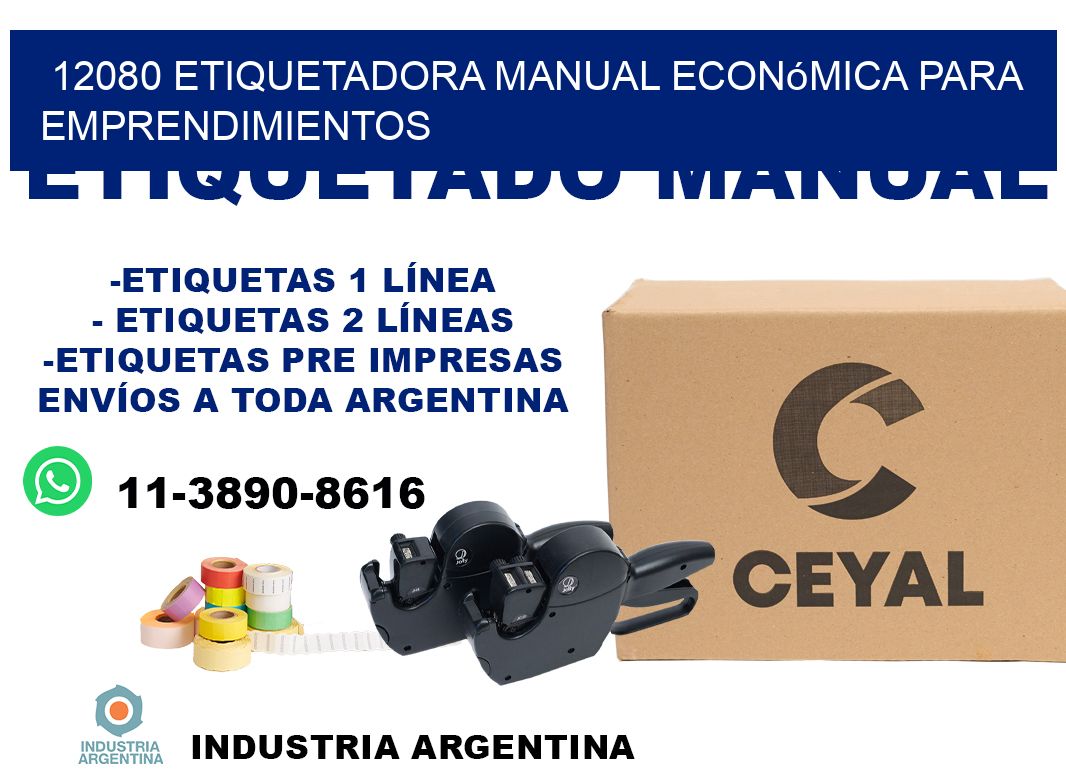12080 etiquetadora manual económica para emprendimientos