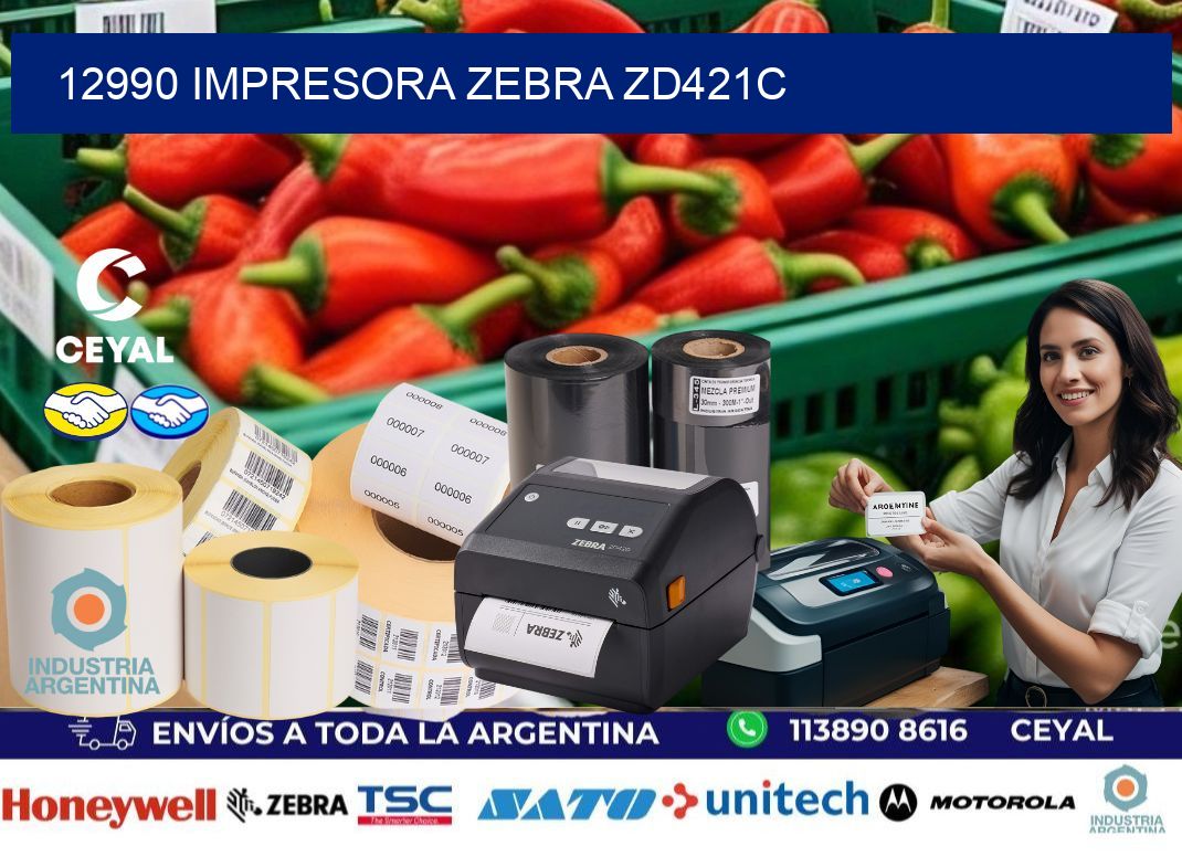 12990 Impresora Zebra zd421c