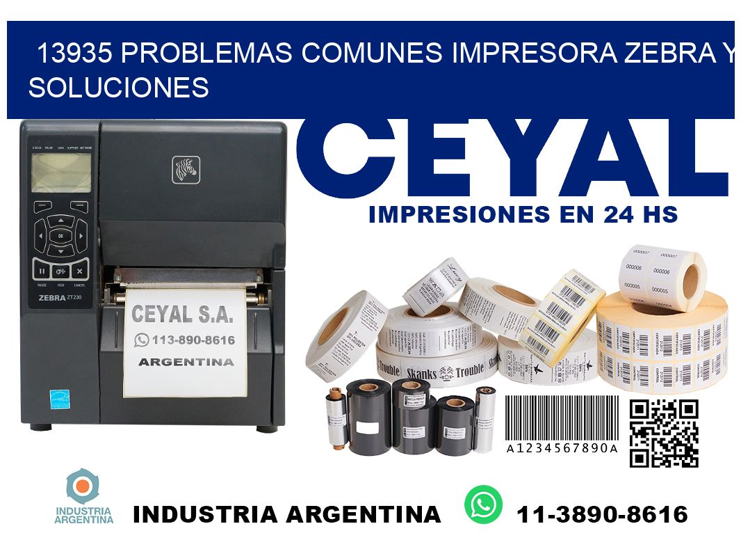 13935 problemas comunes impresora Zebra y soluciones