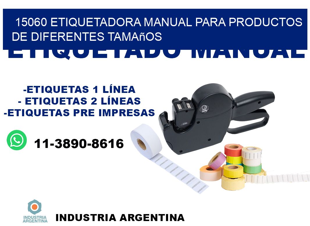 15060 etiquetadora manual para productos de diferentes tamaños