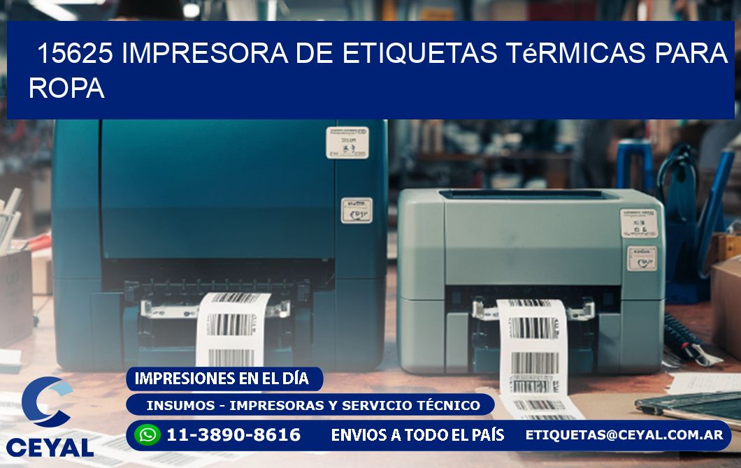 15625 impresora de etiquetas térmicas para ropa