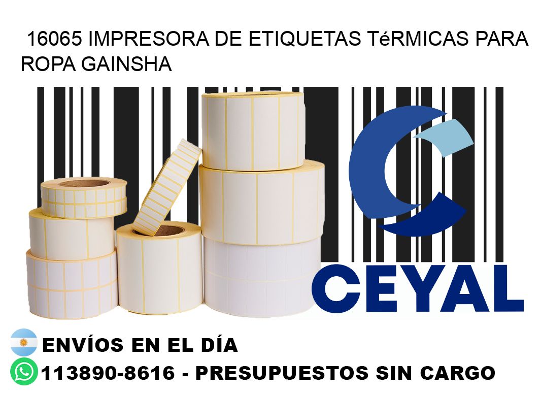 16065 impresora de etiquetas térmicas para ropa GAINSHA