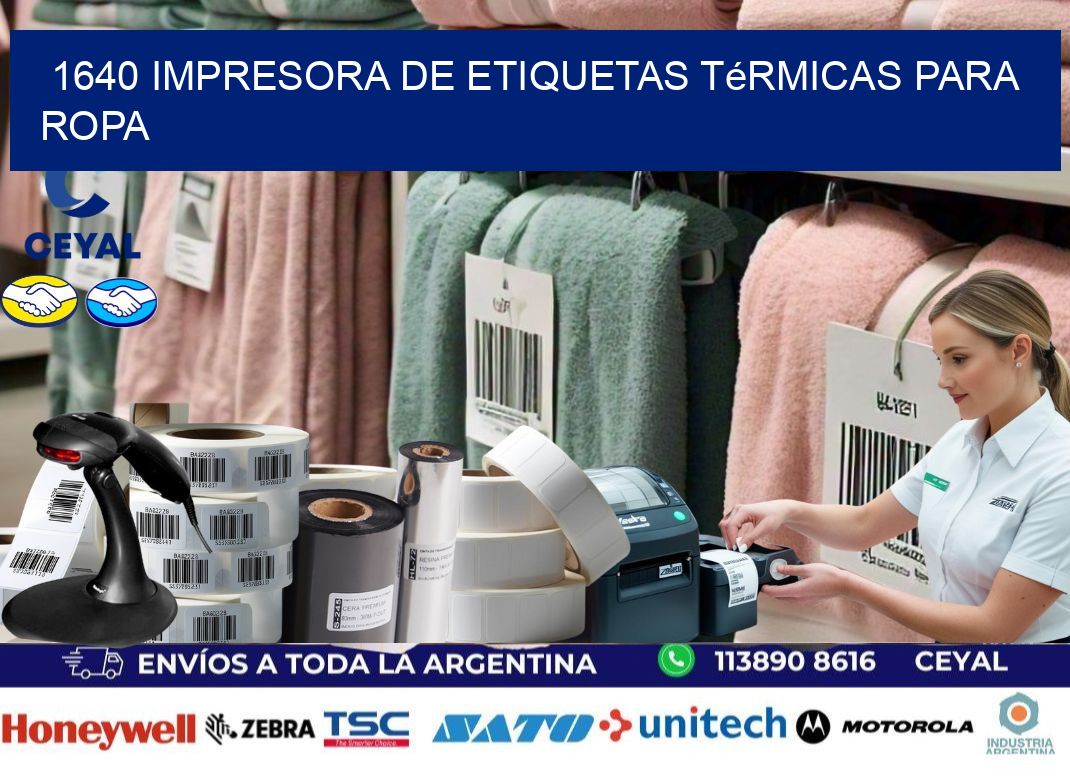 1640 impresora de etiquetas térmicas para ropa