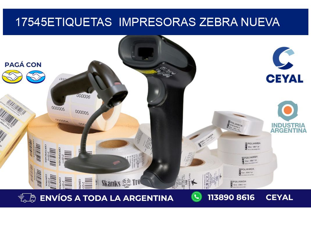 17545etiquetas  impresoras zebra nueva