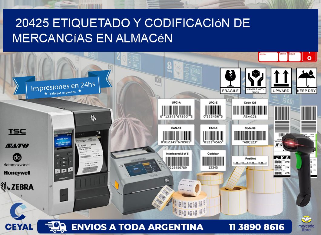 20425 Etiquetado y codificación de mercancías en almacén