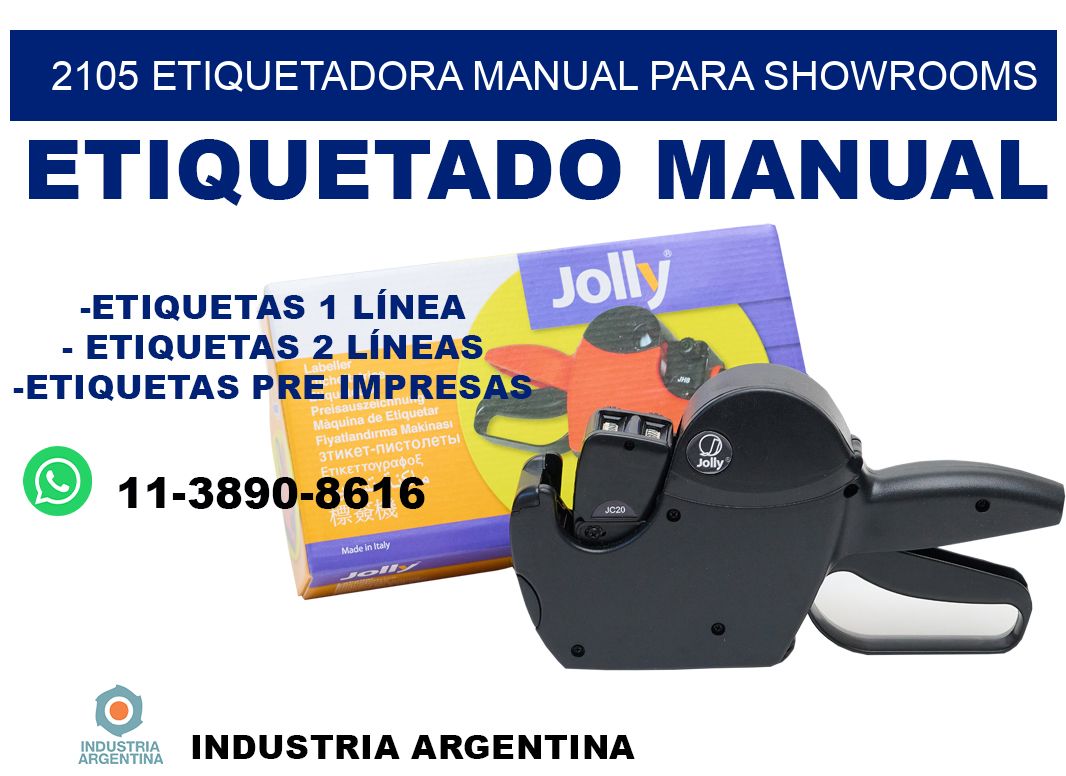 2105 etiquetadora manual para showrooms