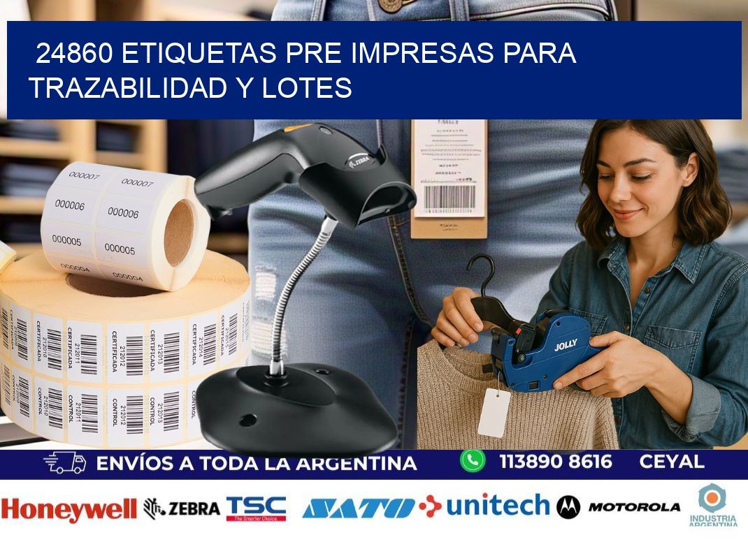 24860 etiquetas pre impresas para trazabilidad y lotes