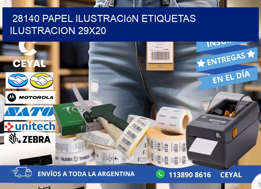 28140 papel ilustración Etiquetas Ilustracion 29x20