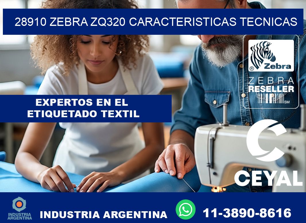 28910 zebra zq320 caracteristicas tecnicas