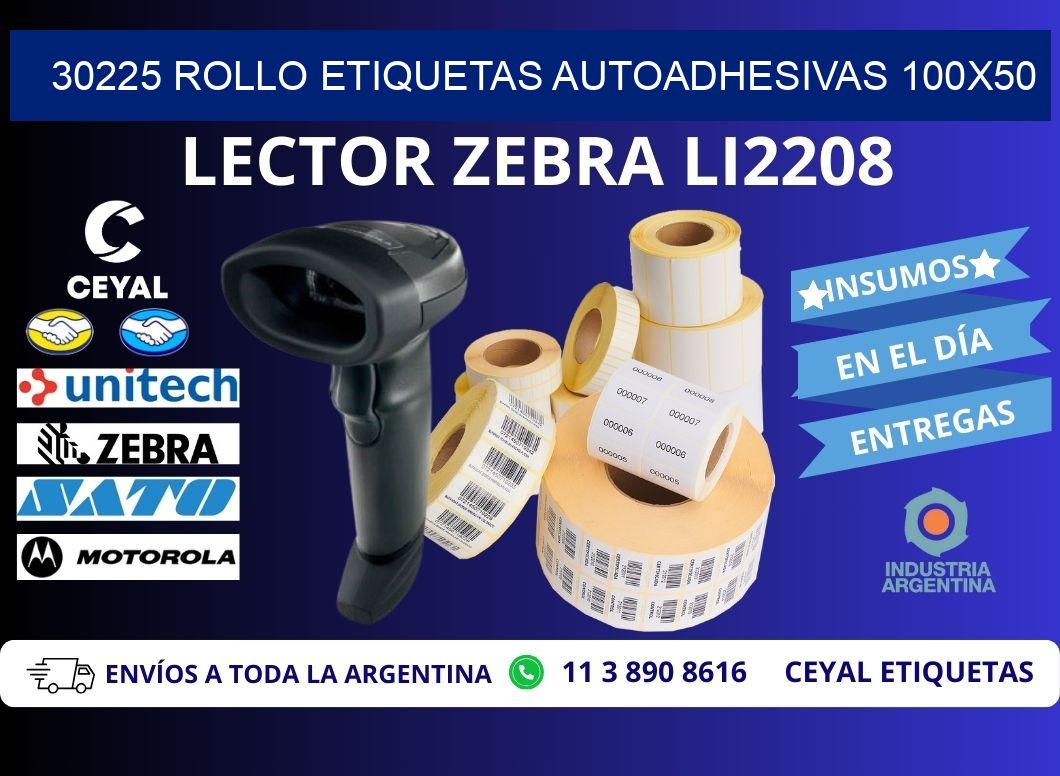 30225 Rollo Etiquetas autoadhesivas 100x50