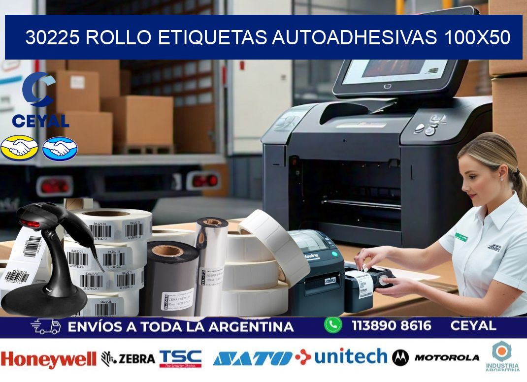30225 Rollo Etiquetas autoadhesivas 100x50