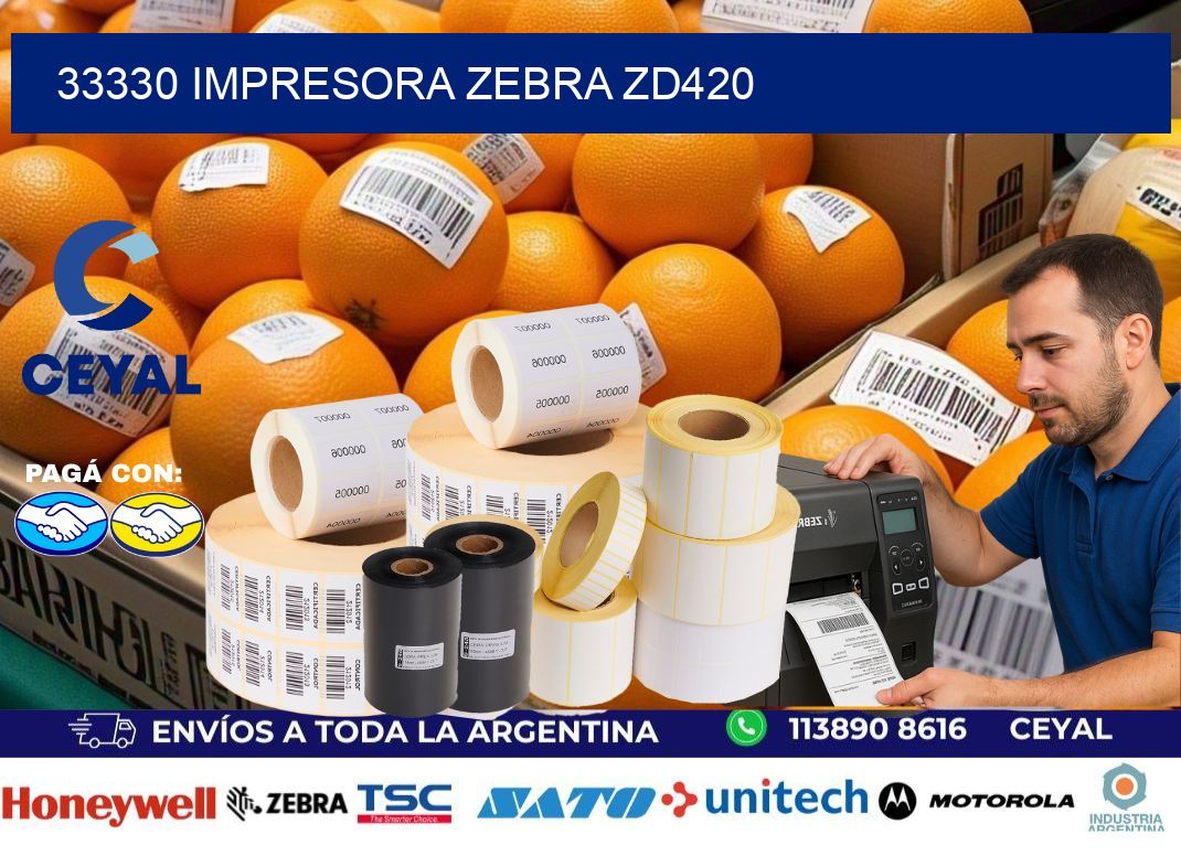 33330 Impresora Zebra ZD420