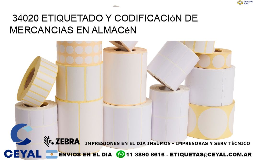 34020 Etiquetado y codificación de mercancías en almacén