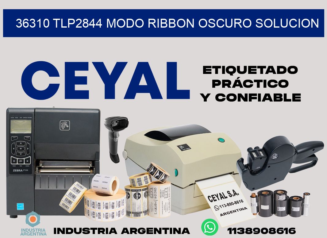 36310 tlp2844 modo ribbon oscuro solucion