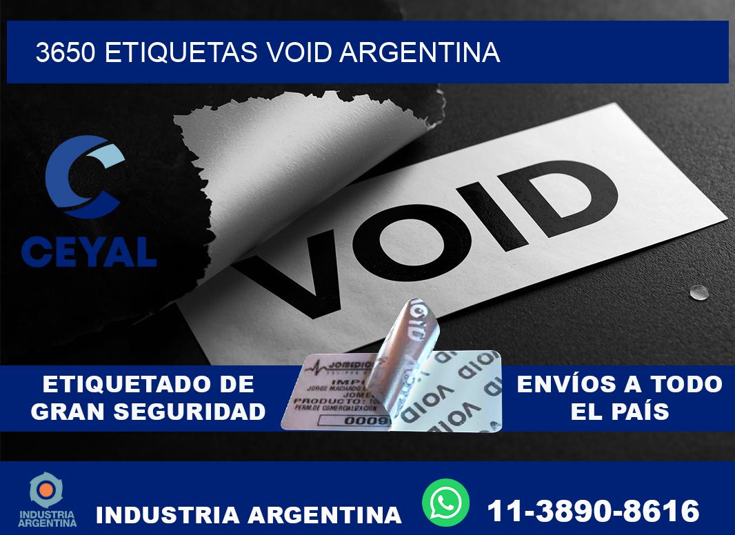 3650 etiquetas void argentina