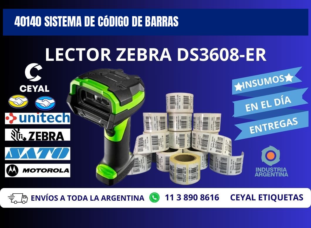40140 Sistema de código de barras