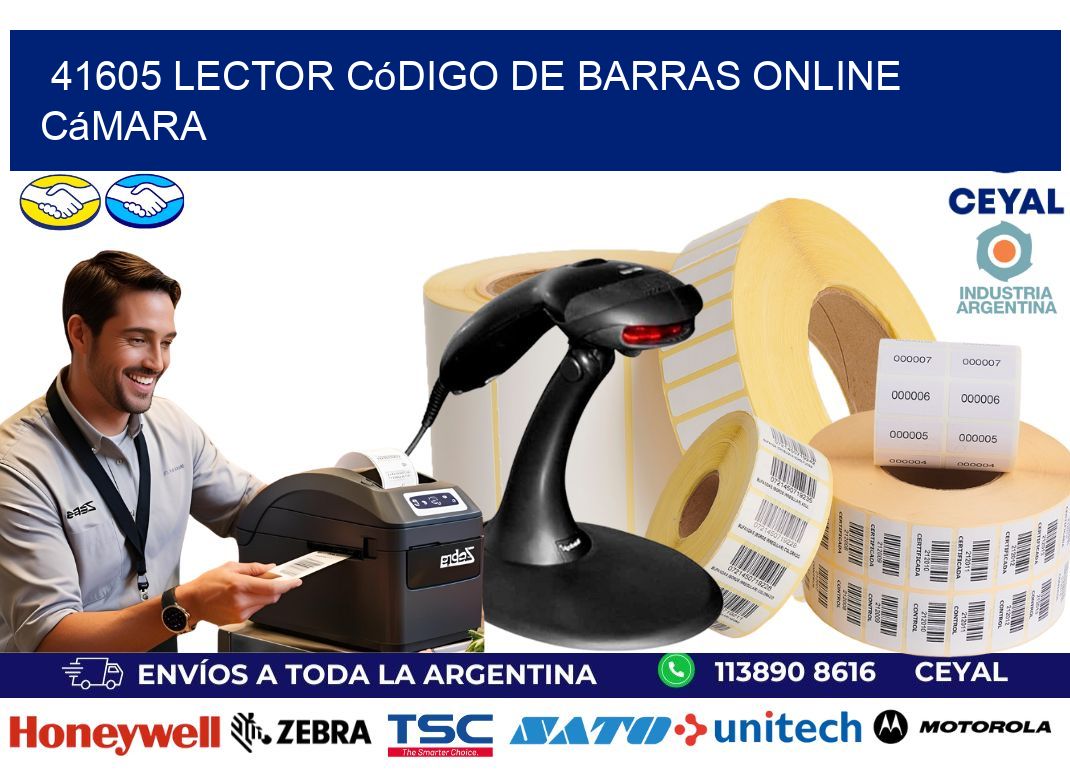 41605 Lector código de barras online cámara