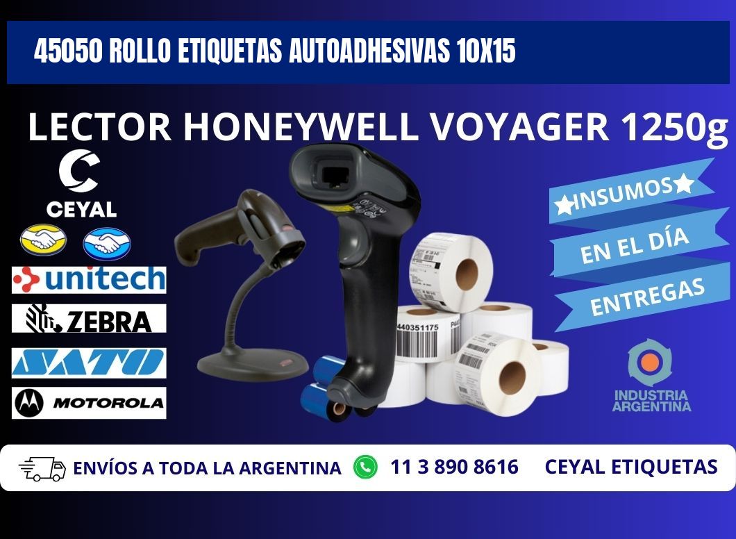 45050 Rollo Etiquetas autoadhesivas 10x15