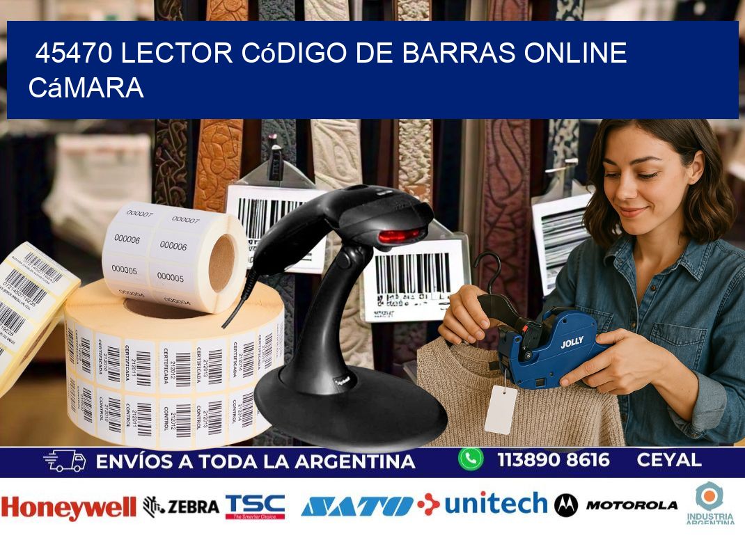45470 Lector código de barras online cámara
