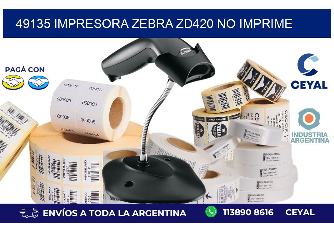 49135 Impresora Zebra ZD420 no imprime