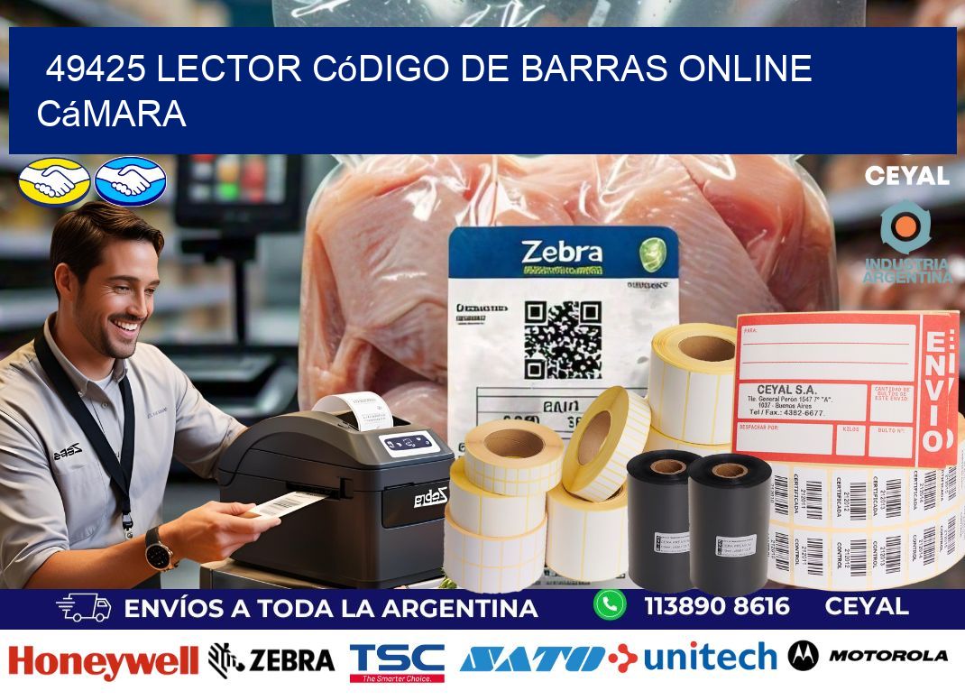 49425 Lector código de barras online cámara
